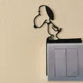 Mô hình trang trí công tắc / ổ cắm Snoopy – Mẫu in 3D số 9 - Thumbnail 1