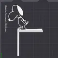 Mô hình trang trí công tắc / ổ cắm Snoopy – Mẫu in 3D số 9 - Thumbnail 3