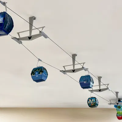 Hệ thống cáp treo gondola có động cơ tương thích với mô hình Disney Skyliner