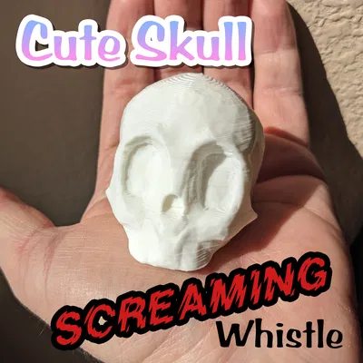 Còi Hú Hình Đầu Lâu Dễ Thương (Cute Skull Screaming Whistle)
