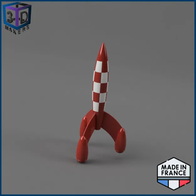 Mô hình tên lửa Tintin tự lắp ráp (DIY Model Kit) - Image 1