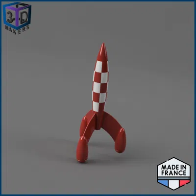 Mô hình tên lửa Tintin tự lắp ráp (DIY Model Kit)