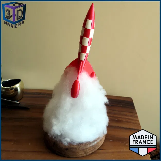 Mô hình tên lửa Tintin tự lắp ráp (DIY Model Kit) - Image 3