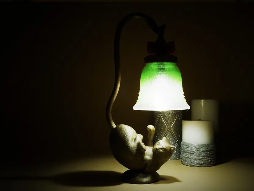 Mô hình đèn ngủ hình mèo Giáng sinh - Image 3