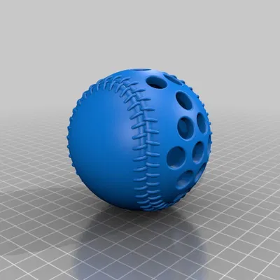 Mô hình quả bóng Wiffle Ball in 3D: Hướng dẫn in chi tiết