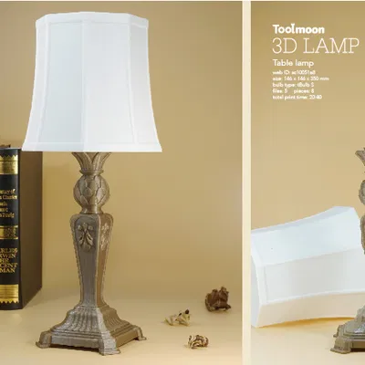 Đèn bàn hình quả thông - Pine cones table lamp