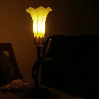 Đèn nghệ thuật Art Nouveau Lily Lamp 2