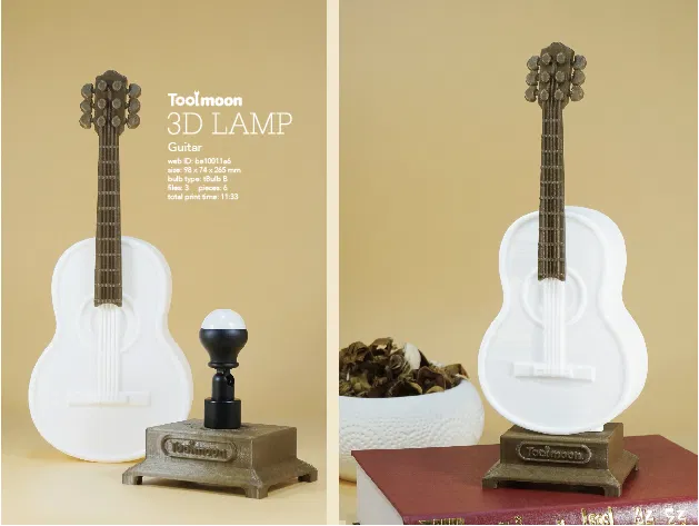 Đèn trang trí hình guitar (Guitar Lamp) - In 3D độc đáo - Image 1