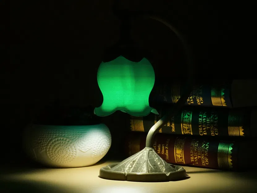 Đèn ngủ hoa sen phong cách Art Nouveau 2 - Image 6