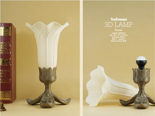 Mẫu đèn hoa (flower lamp) in 3D tinh tế - Image 1