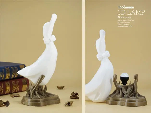 Mẫu in 3D Đèn Vịt (Duck Lamp) dễ thương - Image 1
