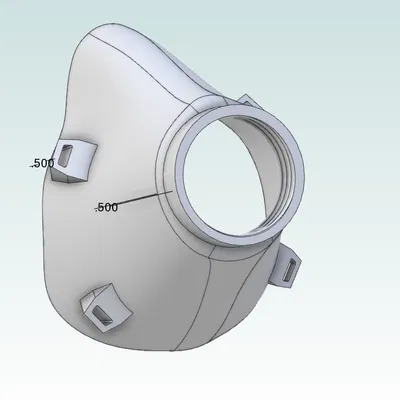 Mặt nạ đa năng 40mm NATO Open Source (Cosplay/Thông khí)