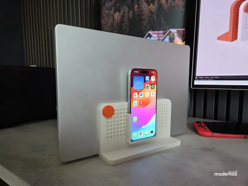 Đế Dựng MacBook Module – Kèm Giá Đỡ iPhone & Bút Cảm Ứng (Hệ Thống Lưới) - Image 5