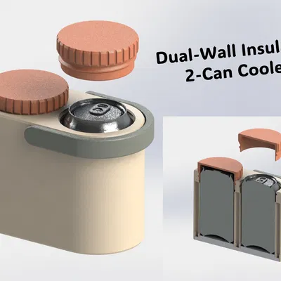 Ốp Giữ Nhiệt Cho Lon (Bộ 2 cái) - Insulated Can Cooler