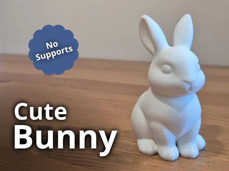 Mô hình chú thỏ xinh xắn trang trí (Cute Easter Bunny) - In không cần support - Image 1
