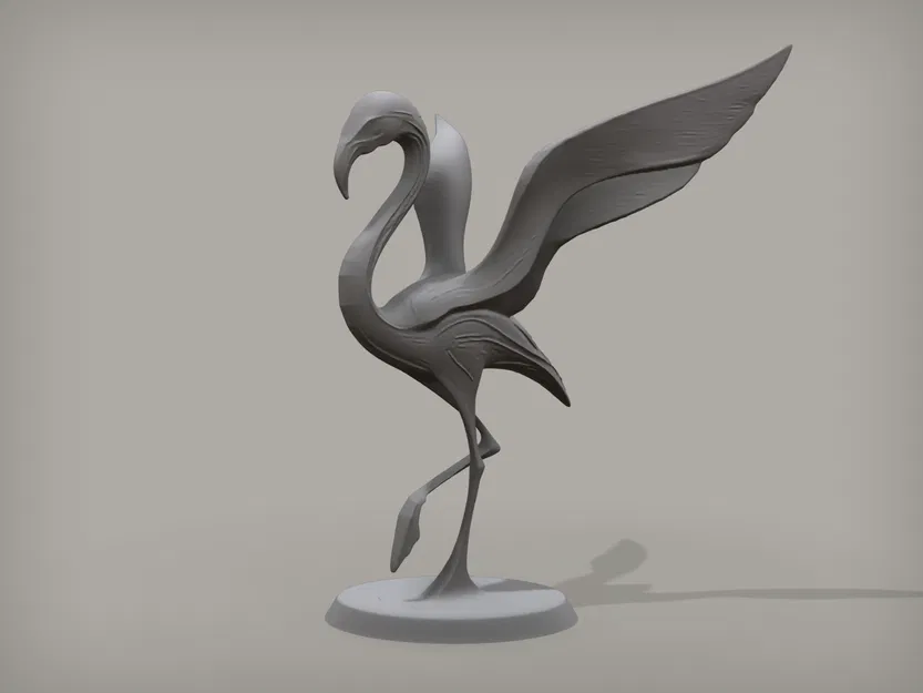 Mô hình chim hồng hạc Flamingo trang trí 3D nghệ thuật đẹp mắt - Image 1