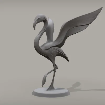 Mô hình chim hồng hạc Flamingo trang trí 3D nghệ thuật đẹp mắt