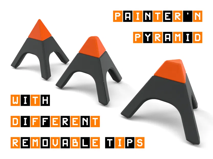 Giá đỡ sơn hình kim tự tháp với các đầu đỡ linh hoạt - Image 1