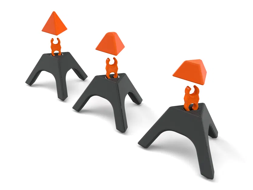 Giá đỡ sơn hình kim tự tháp với các đầu đỡ linh hoạt - Image 2