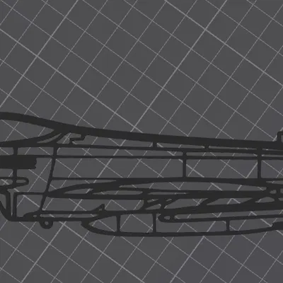 Mô hình trang trí tường máy bay chiến đấu Eurofighter Typhoon 3D