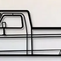 Mô hình trang trí tường 3D xe Ford F-250 Highboy 1975 cổ điển