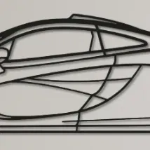 Mô hình trang trí tường McLaren P1 - Thiết kế nghệ thuật 3D