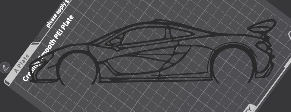 Mô hình trang trí tường McLaren P1 - Thiết kế nghệ thuật 3D - Image 2