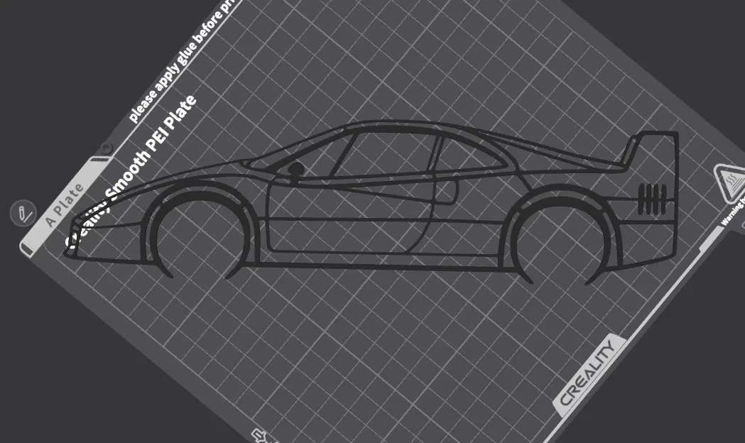Mô hình treo tường Ferrari F40 - Tác phẩm nghệ thuật 3D cho tín đồ xe hơi - Image 2