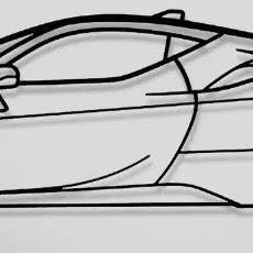 Mô hình trang trí tường Ferrari SF-90 Stradale cực đẹp