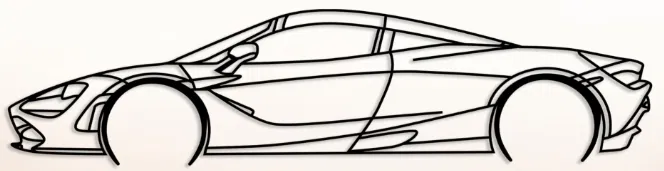 Mô hình trang trí tường McLaren 720S Spyder in 3D cực chất - Image 1