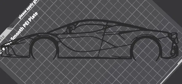 Mô hình trang trí tường Ferrari LaFerrari - Đồ decor 3D siêu xe cực chất - Image 2