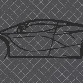 Mô hình trang trí tường Ferrari LaFerrari - Đồ decor 3D siêu xe cực chất