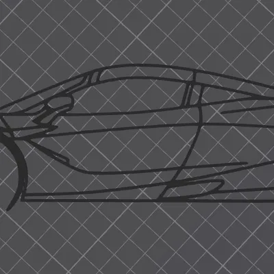 Mô hình trang trí tường McLaren 720S Spyder in 3D cực chất