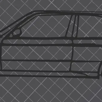 Trang trí tường BMW E30 M3 - Mô hình 3D cho tín đồ xe cổ