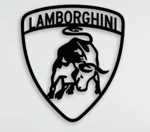 Mô hình trang trí tường logo Lamborghini ấn tượng cho dân mê xe - Image 1
