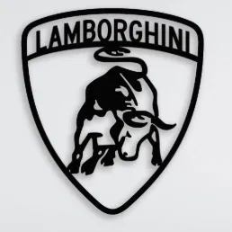 Mô hình trang trí tường logo Lamborghini ấn tượng cho dân mê xe