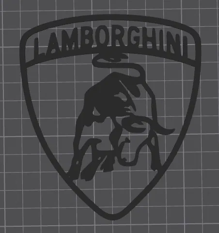 Mô hình trang trí tường logo Lamborghini ấn tượng cho dân mê xe - Image 2