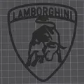 Mô hình trang trí tường logo Lamborghini ấn tượng cho dân mê xe - Thumbnail 2