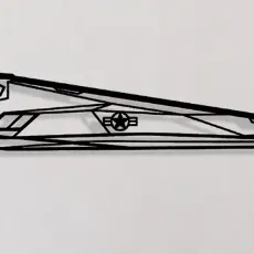 Mô hình trang trí tường máy bay tiêm kích F-117 Nighthawk