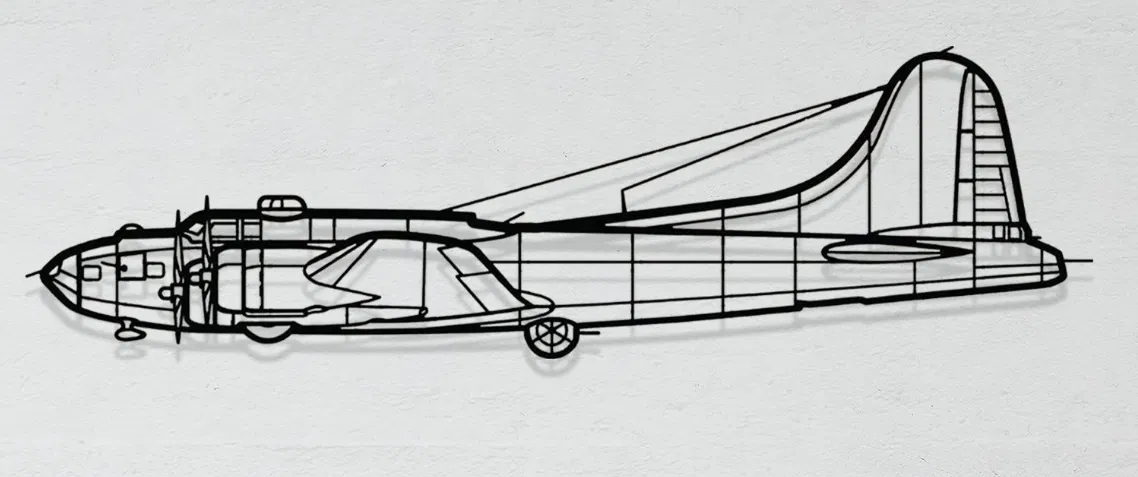 Mô hình trang trí tường Boeing B-17 Flying Fortress in 3D - Image 1