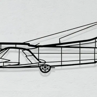 Mô hình trang trí tường Boeing B-17 Flying Fortress in 3D