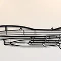 Mô hình trang trí tường máy bay Lockheed Martin F-16 ấn tượng - Thumbnail 1