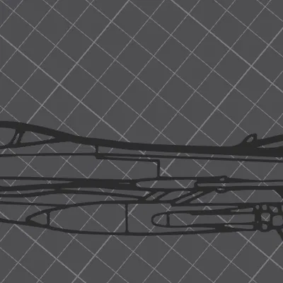 Mô hình trang trí tường máy bay Lockheed Martin F-16 ấn tượng