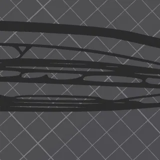 Mô hình trang trí tường B-2 Spirit Stealth Bomber in 3D