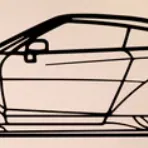 Mô hình trang trí tường Nissan GT-R R35 Liberty Walk 3D