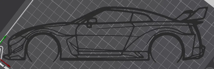 Mô hình trang trí tường Nissan GT-R R35 Liberty Walk 3D - Image 2