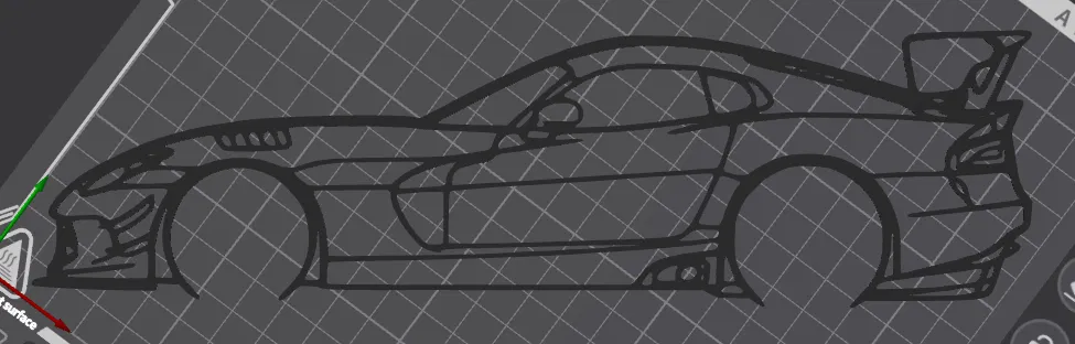 Mô hình trang trí tường Dodge Viper ACR cho dân mê xe 3D - Image 2