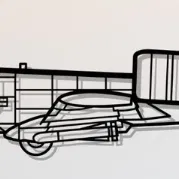 Trang trí treo tường A-10 Warthog - File in 3D nghệ thuật quân sự