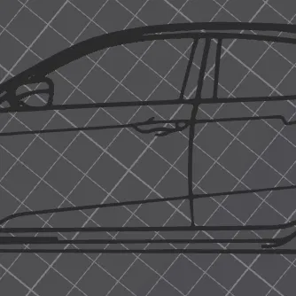 Mô hình trang trí tường Honda Civic Type R FK8 cực chất cho tín đồ xe hơi