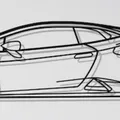 Mô hình trang trí tường Lamborghini Huracan (Wall Art) 3D - Thumbnail 1